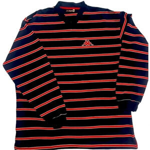 Men’s XXL woven feel v neck shirt Kappa  vintage